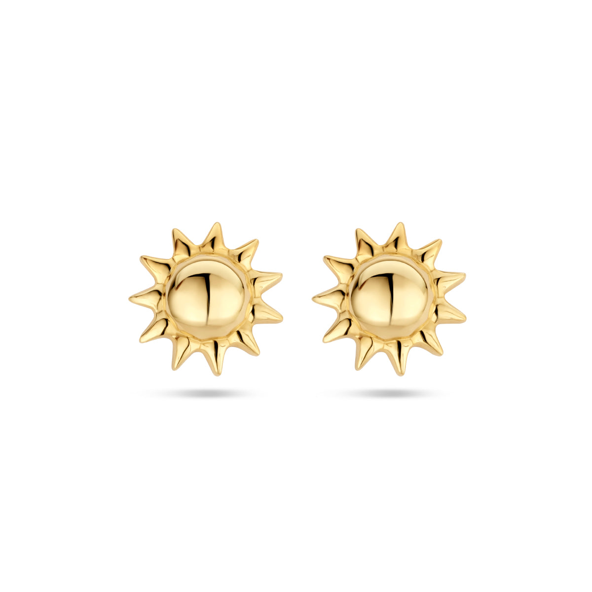 oorknoppen zon 14K geelgoud