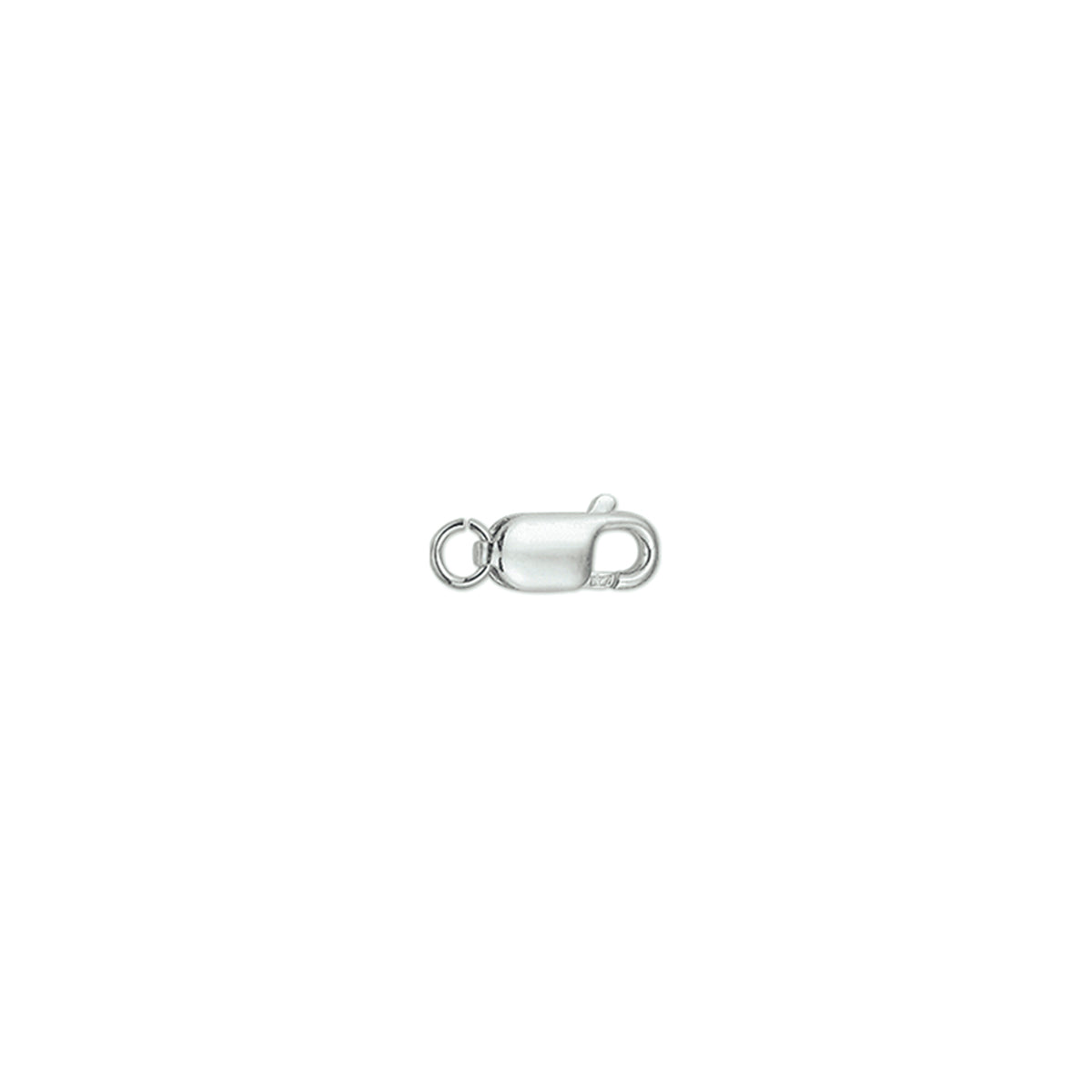 karabijnhaak zilver wit