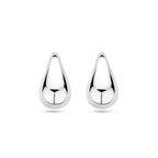 Ohrstecker Tropfen 30 mm Silber rhodiniert