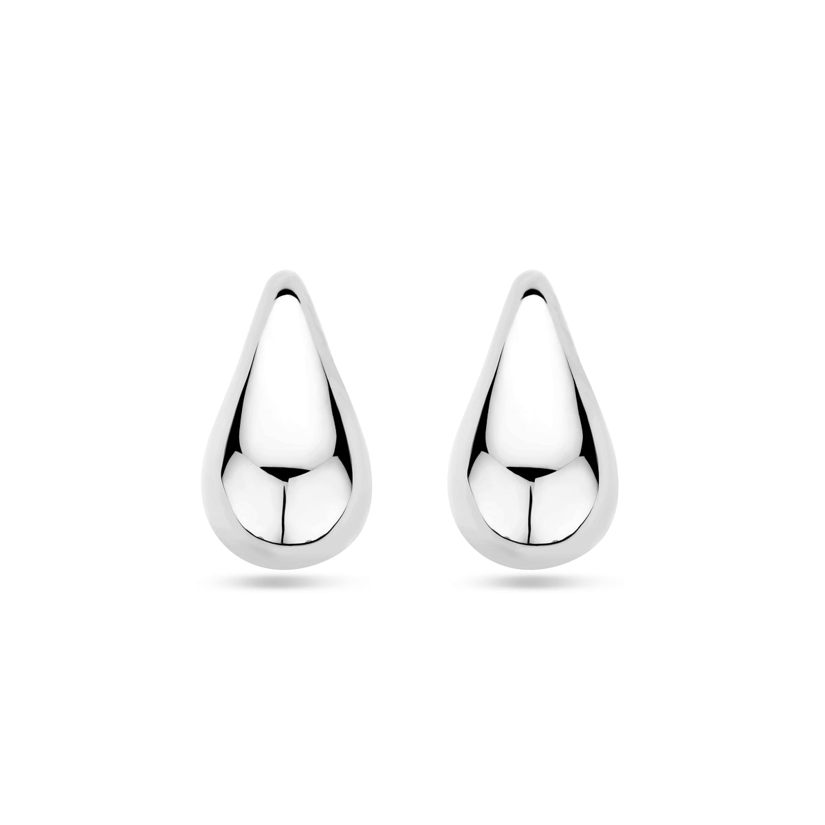 Ohrstecker Tropfen 30 mm Silber rhodiniert