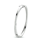 Armreif Zirkonia 5,5 x 62 mm Silber rhodiniert