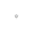 flat back piercing zirkonia 4 mm zilver gerhodineerd