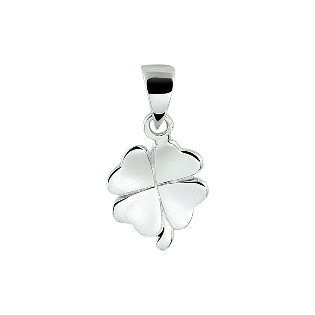 hanger klavertje 10 mm zilver gerhodineerd