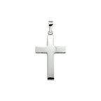 Anhänger Kreuz 24 mm Silber weiß
