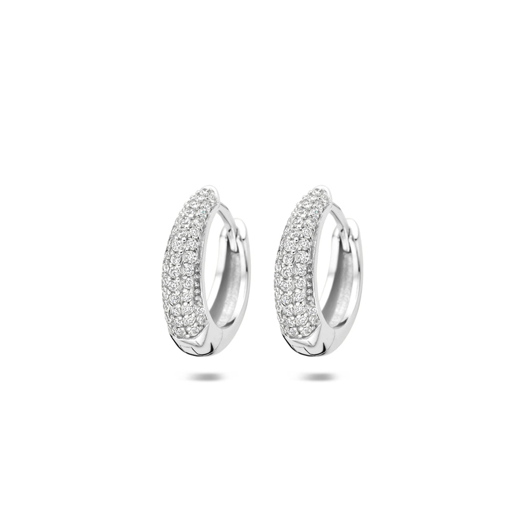 klapoorringen zirkonia buis 4 mm zilver gerhodineerd