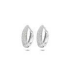 klapoorringen zirkonia buis 4 mm zilver gerhodineerd