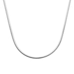 collier gourmette 4 mm 40 + 4 cm zilver gerhodineerd