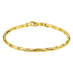 9k armband 3,0 mm 19 cm massief 9K geel/zilverkern
