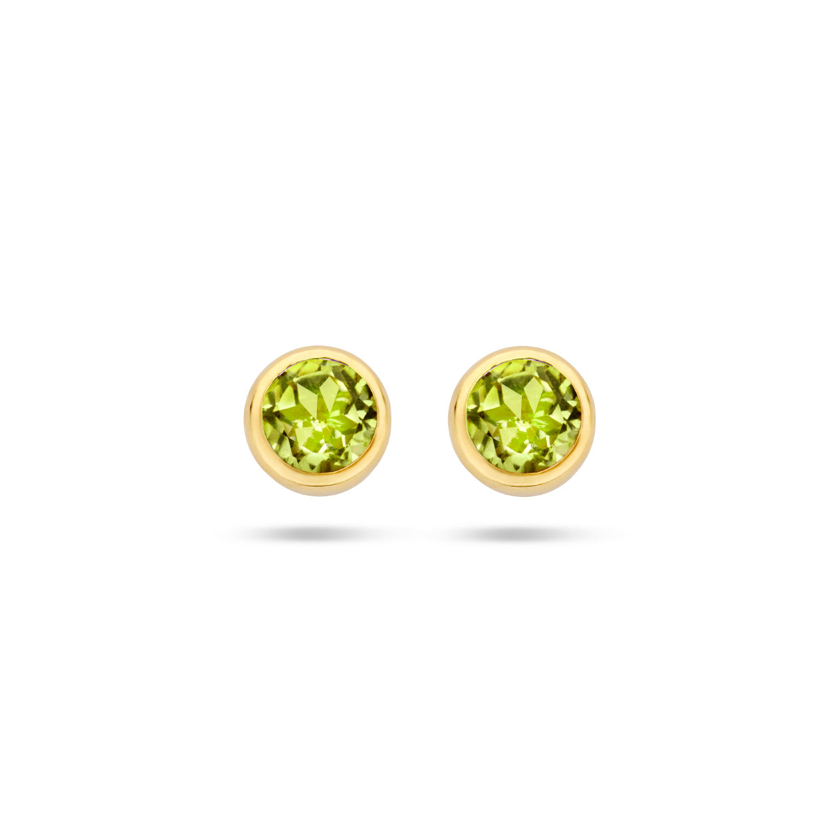 Ohrstecker Peridot 14K Gelbgold
