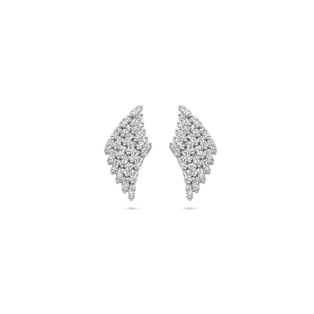 Ohrstecker Zirkonia 23 mm Silber rhodiniert
