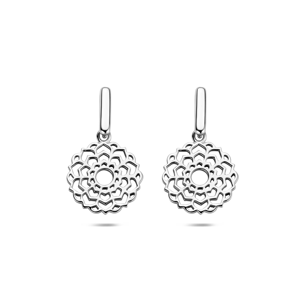 oorhangers 21 mm zilver gerhodineerd