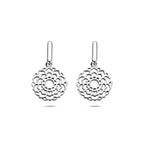 oorhangers 21 mm zilver gerhodineerd