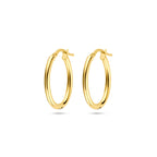 oorringen 23 mm Silgold (geel met zilverkern)
