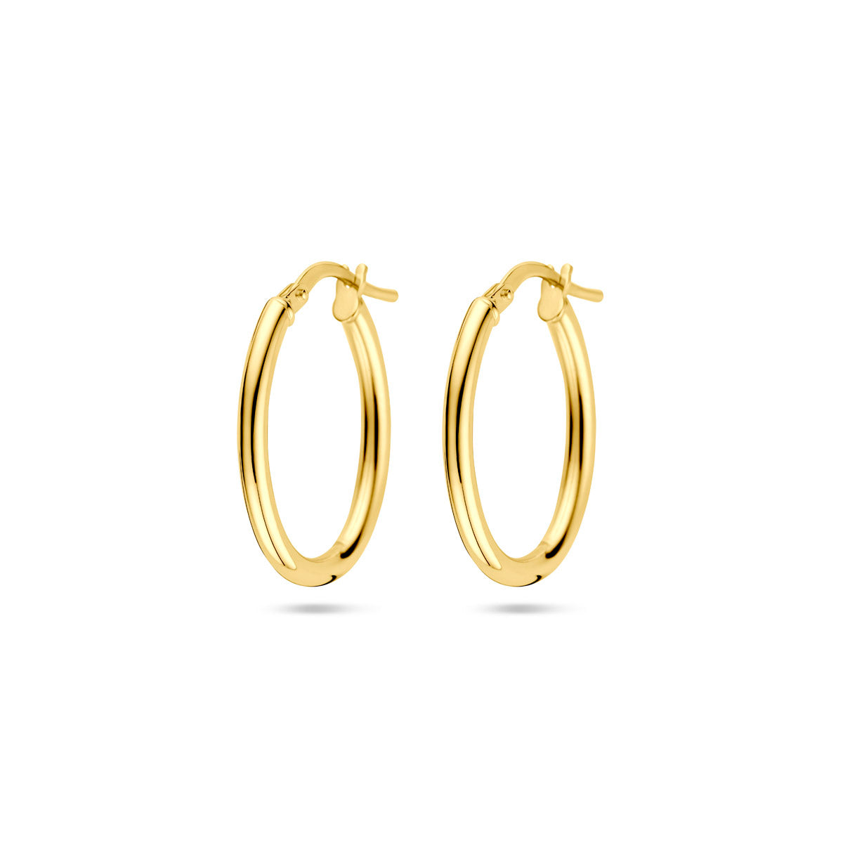 oorringen 23 mm Silgold (geel met zilverkern)
