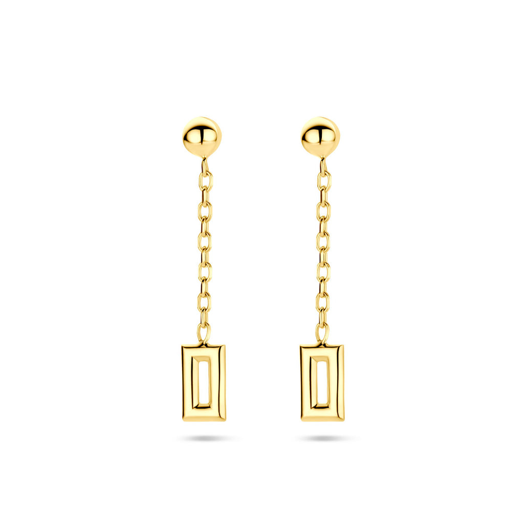 Ohrringe 28 mm 14 K Gelbgold