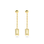 Ohrringe 28 mm 14 K Gelbgold