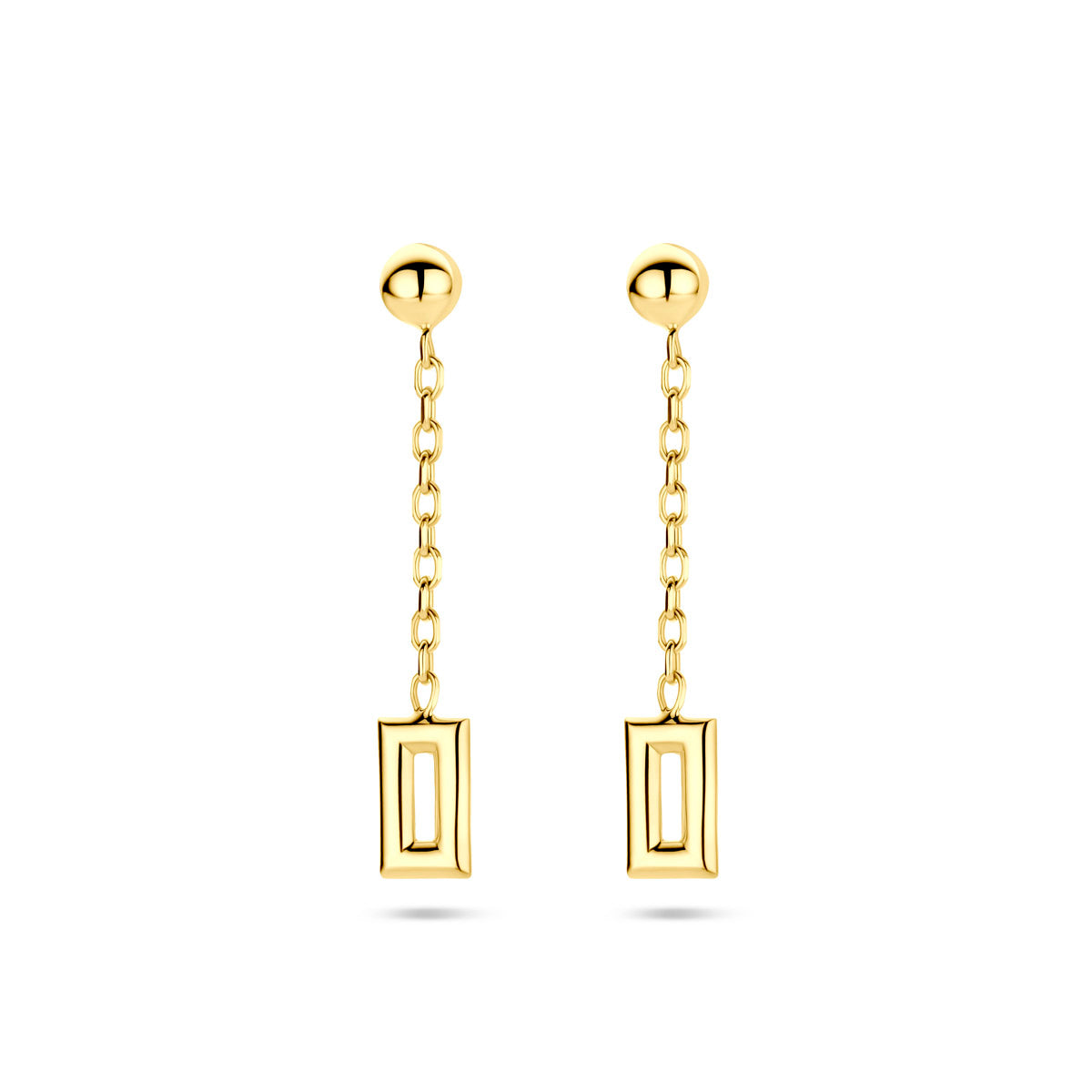 Ohrringe 28 mm 14 K Gelbgold