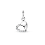 hanger hart zirkonia zilver gerhodineerd