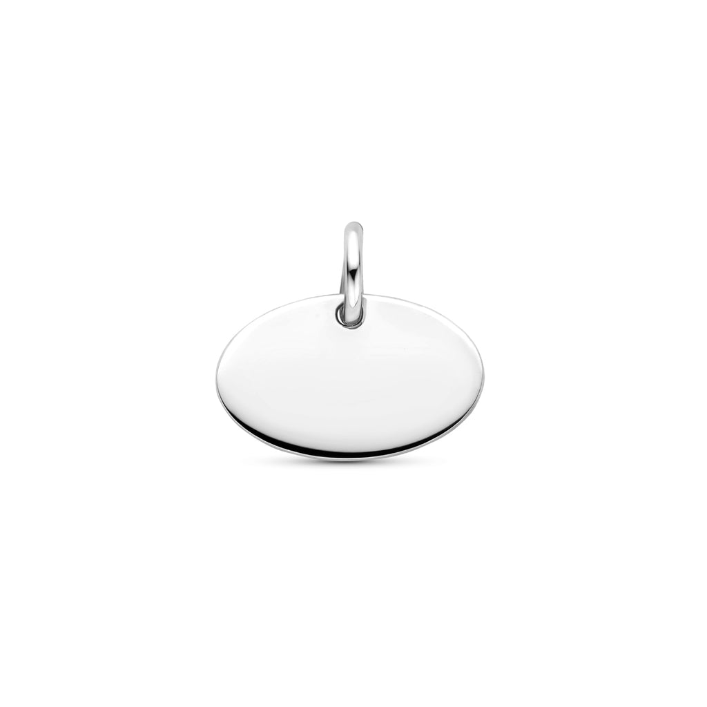 graveerhanger 13 mm zilver gerhodineerd