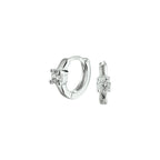 klapoorringen zirkonia zilver gerhodineerd