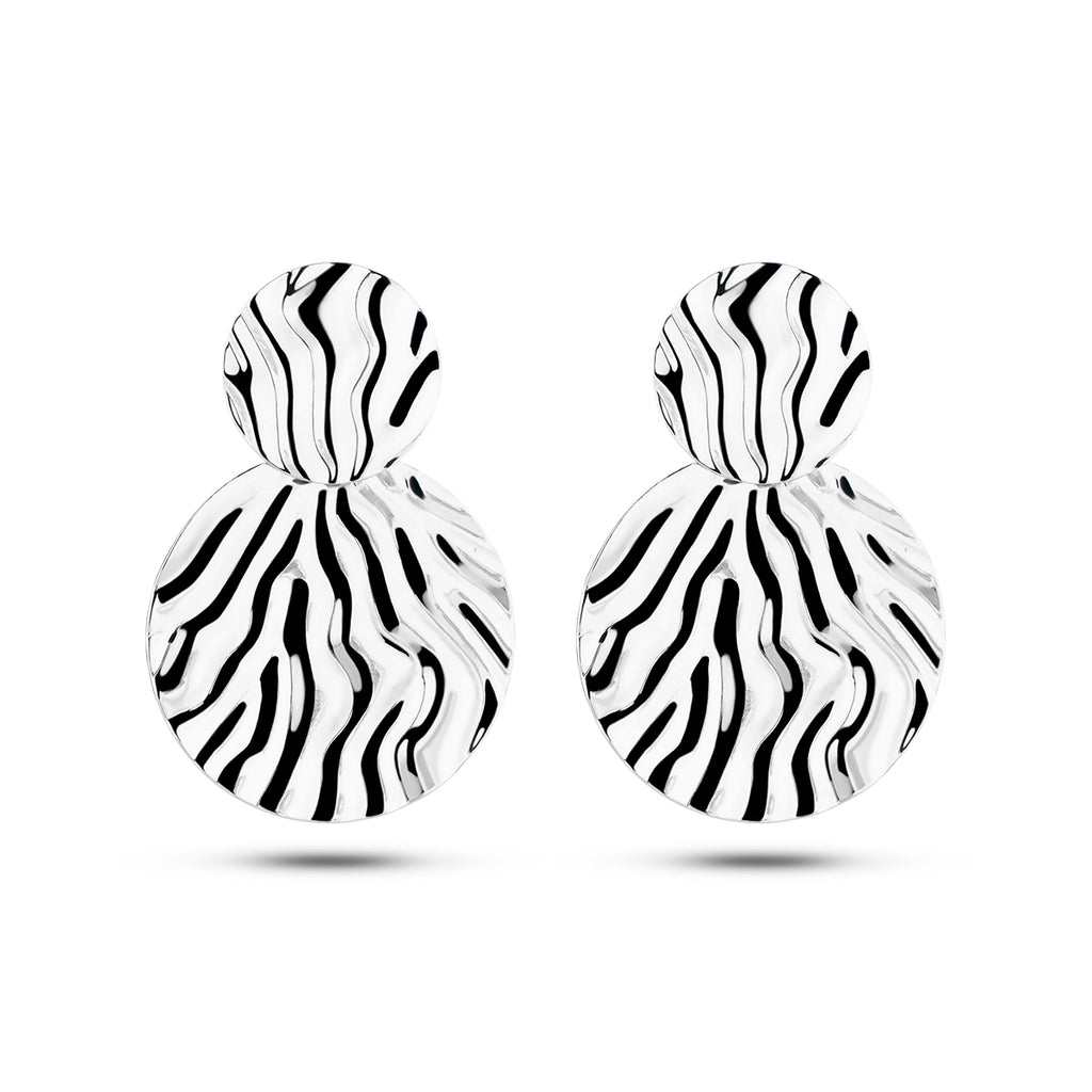 oorhangers reli��f zilver gerhodineerd
