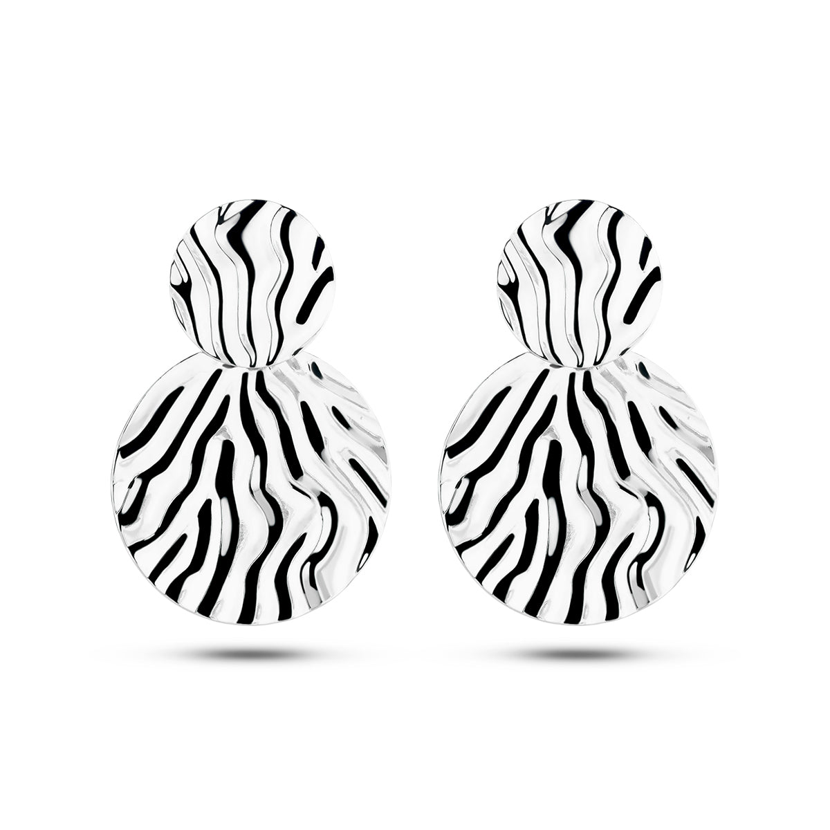 oorhangers reli��f zilver gerhodineerd