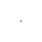 18 krt. krul neusknopje zirkonia 2,5 mm 14K geelgoud