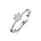 ring zirkonia 14K witgoud