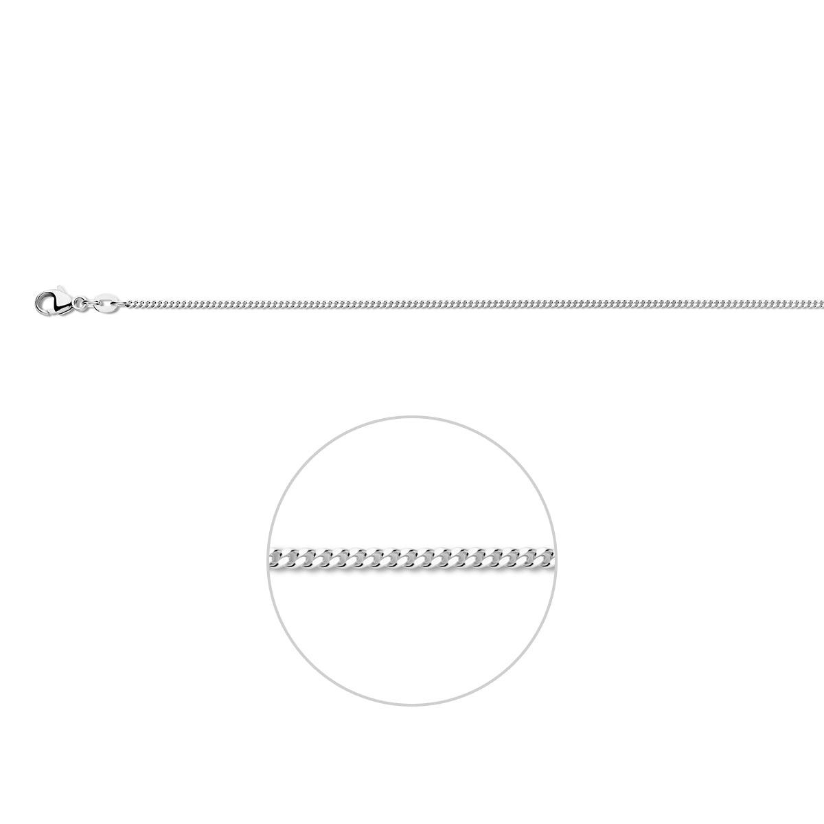 gourmette 1,4 mm 14K witgoud
