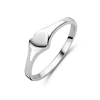 ring hart zilver gerhodineerd