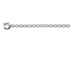 jasseron 7,0 mm met groot veerslot zilver wit