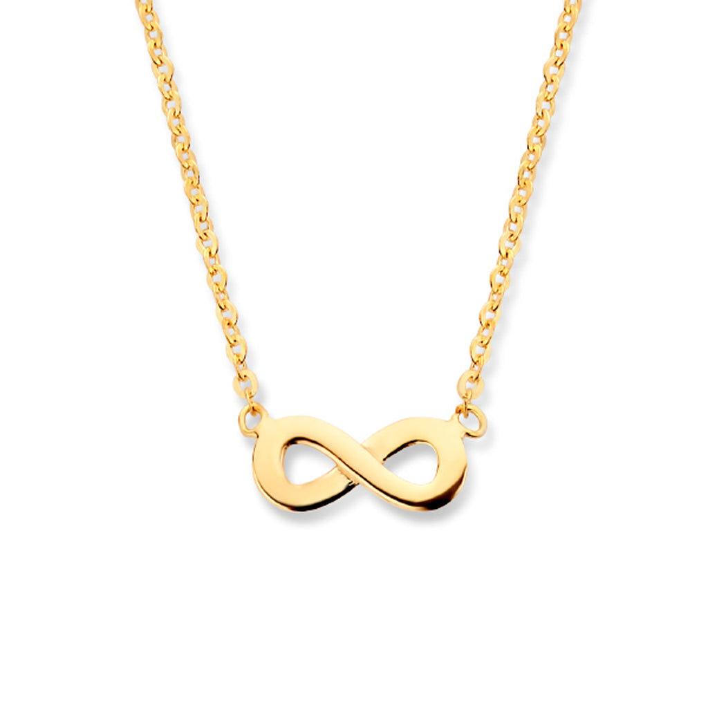 Halskette Unendlichkeit 41,5 - 44,5 cm 14K Gelbgold