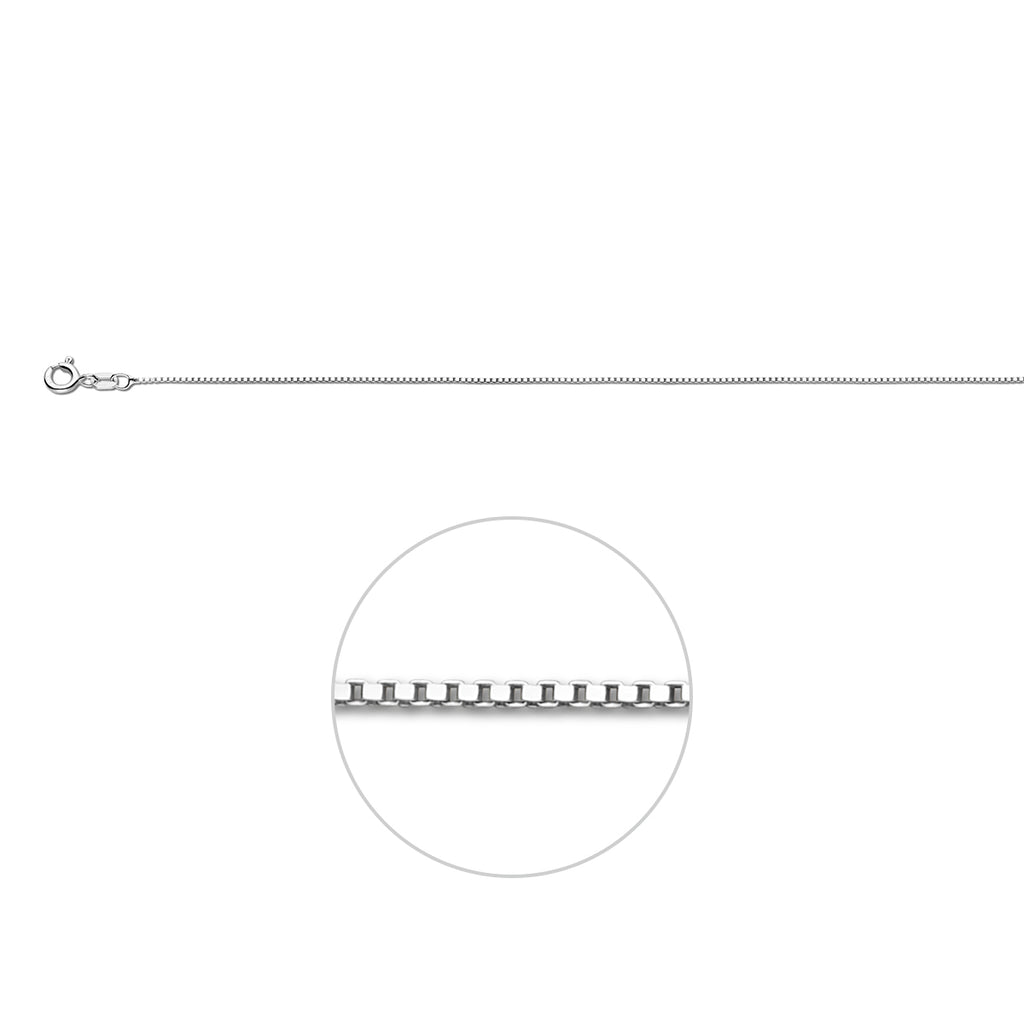 Venezianisch 0,8 mm Silber weiß