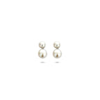 Ohrstecker Perle 7,5 mm Silber rhodiniert
