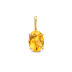 hanger amethist 0.80ct 14K geelgoud
