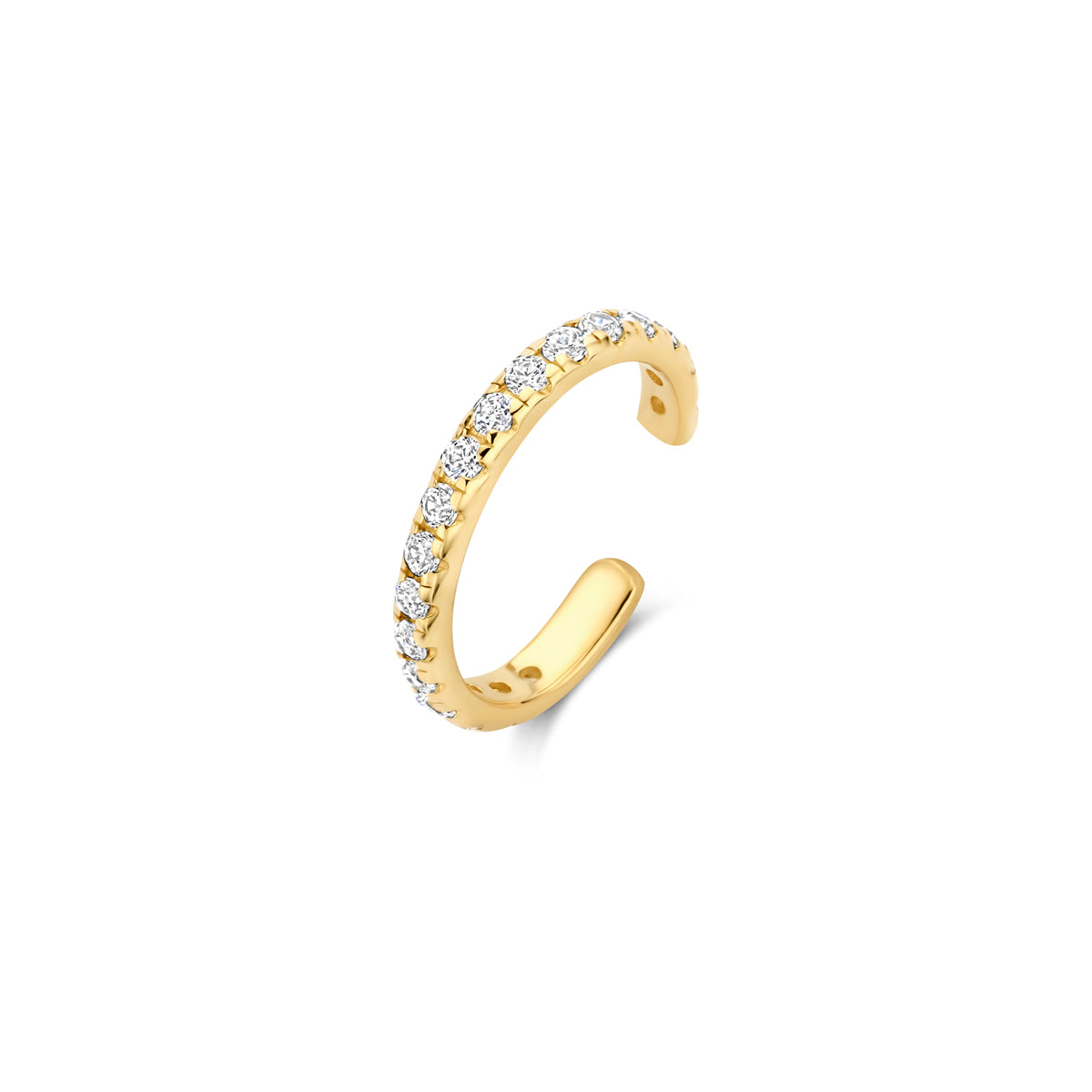 ear cuff zirkonia 10,5 mm 14K geelgoud