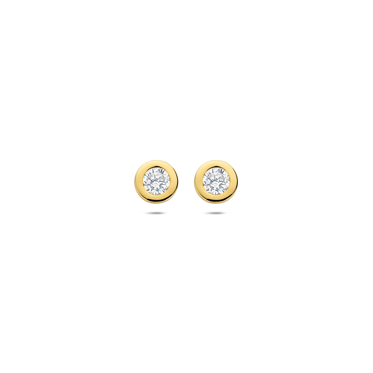 Ohrstecker Zirkonia 14K Gelbgold