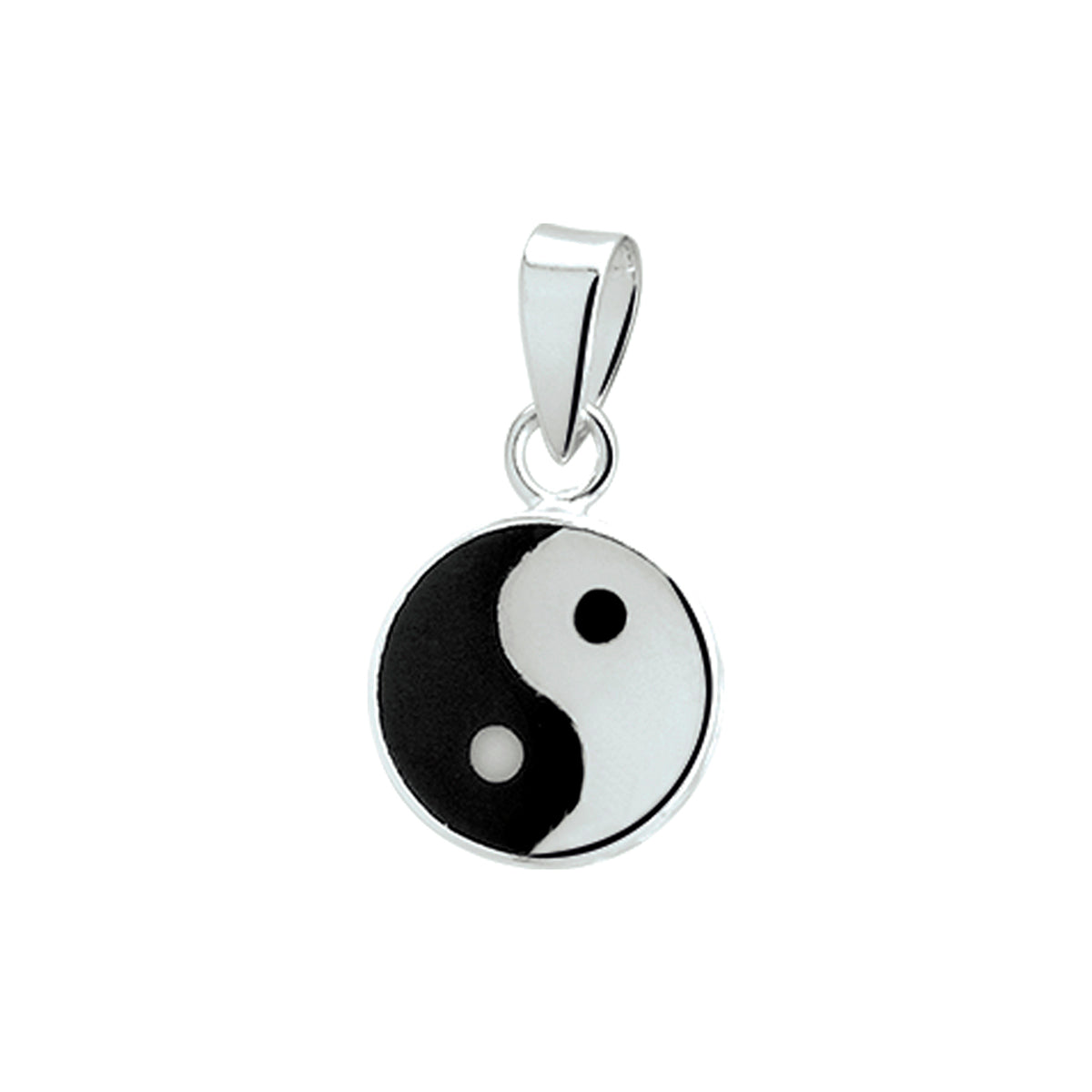 Anhänger Yin/Yang Silber Weiß