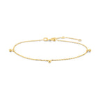 Armband Kugeln 16 - 17,5 - 19 cm 14K Gelbgold