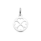 hanger klavertjes 19 mm zilver gerhodineerd
