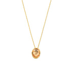 Citrin-Halskette 41 - 43 - 45 cm 14K Gelbgold
