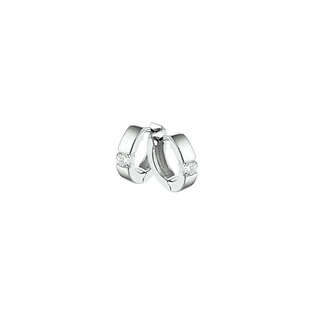 klapoorringen zirkonia zilver gerhodineerd