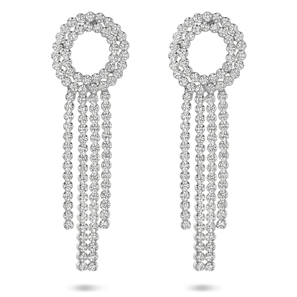 oorhangers zirkonia 62 mm zilver gerhodineerd