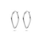 Ohrringe 19,5 mm Silber rhodiniert