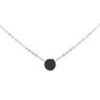 Halskette Onyx 42 + 3 cm Silber rhodiniert