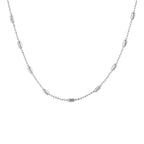 Kettenstäbe 2,0 mm 40 + 4 cm Silber rhodiniert