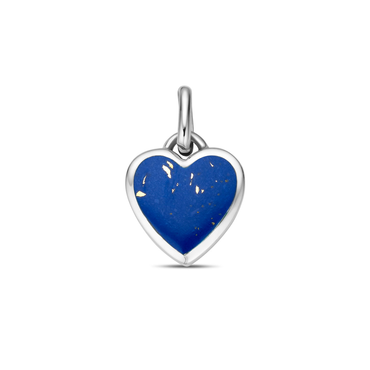 Anhänger Herz Lapislazuli Silber rhodiniert