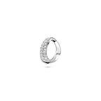 Anhänger Zirkonia 12,5 mm rhodiniertes Silber