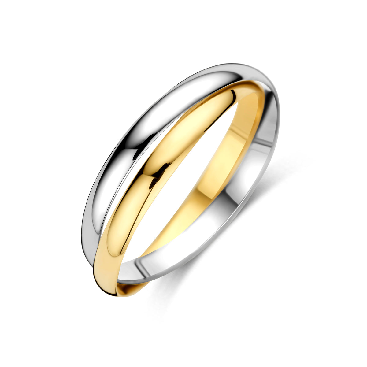 Ring 14K Bicolor-Gold gelb/weiß