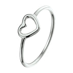 Ring Herz Silber rhodiniert